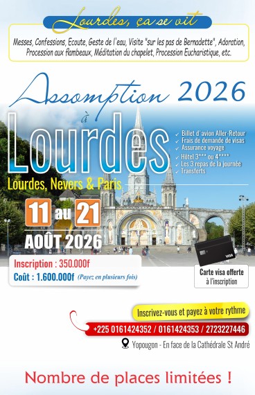 Assomption 2026 à Lourdes