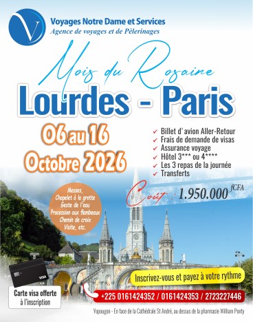 Lourdes et Paris OCTOBRE