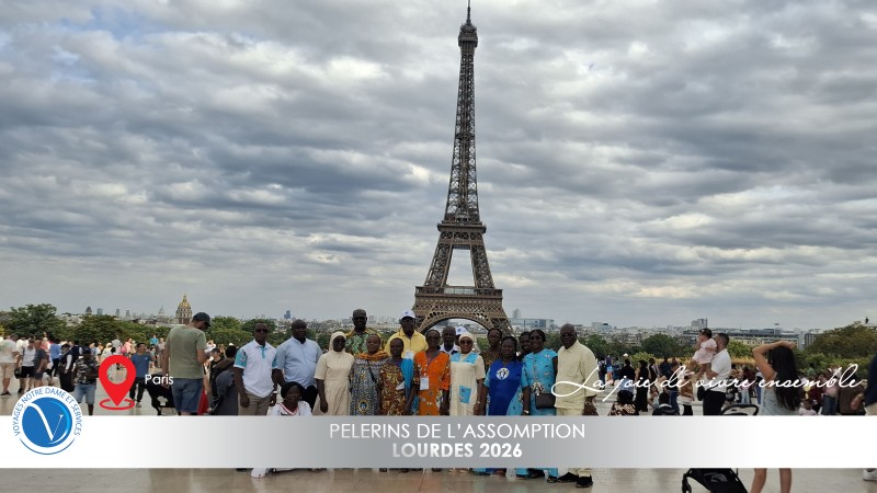 Assomption 2026 Lourdes, Nevers, Paris